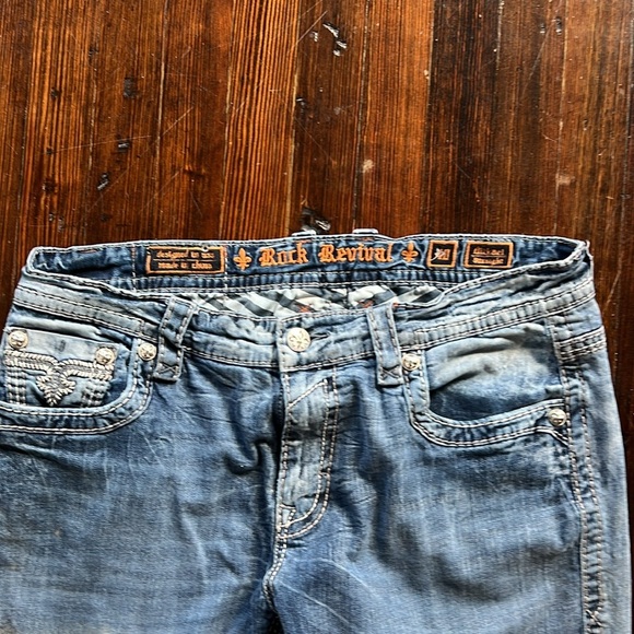 Rock Revival Mikael Straight Jeans Size 40 - Picture 3 of 5